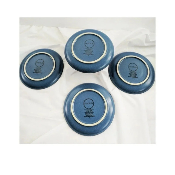 Dansk Mesa Blue Lot 4 cups and saucers Pottery Made in Japan - Picture 3 of 6